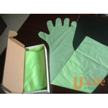 Одноразовые ветеринарные перчатки с длинными рукавами (90 см)